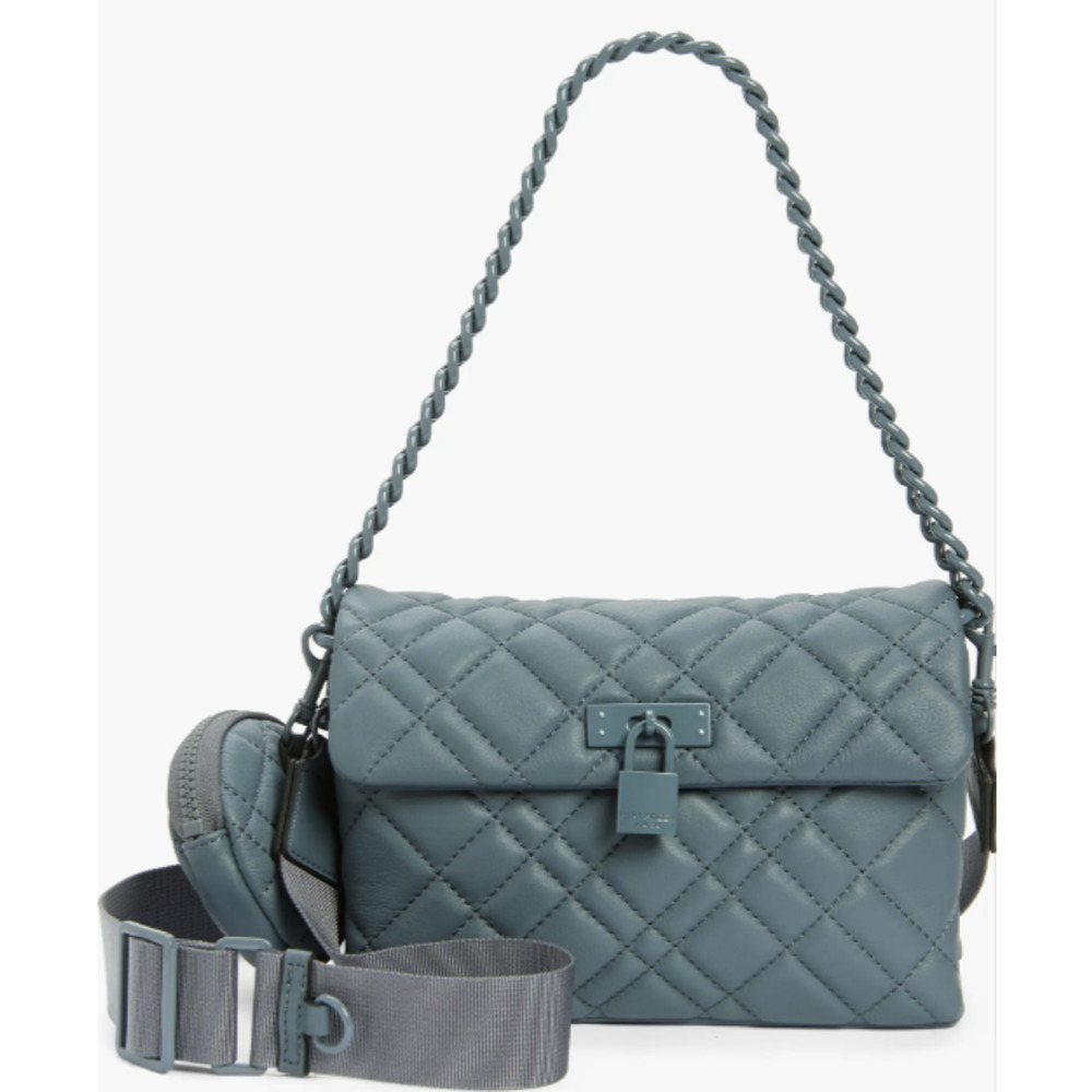 Kurt Geiger Mini Brixton Drench Shoulder Bag Gray NEW MSRP $250